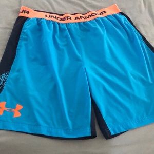 under armour XXL orange/baby blue/ navy blue